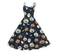 TOFOTL Abito Da Rinascimentale Medievale， Retro， Regina， Velvet， Giallo Camicia Dracula， Abito Cerimonia Donna Gotico Costume Piratessa Nero Corpse Bride Costume Gotico Vestito 79-Blu Marino S