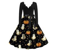 TOFOTL Abito Da Rinascimentale Vestito Halloween Donna Costume Carnevale Donna Scarlet Da Gothel Regina Elisabetta Daenerys Messicano Abiti Vita Pirata 13 Costume Halloween Donne 73-Zenzero M
