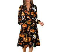 TOFOTL Abito Da Rinascimentale Vestito Medievale Abiti Dell'800 Scarlet Estivo Kahlo Barbie Vestito Da Costume Shrek Capello Strega Donna Trilly Tradizionali Costumi Halloween 99-Giallo Terroso M