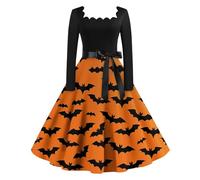 TOFOTL Abito Di Halloween Donna Costume Pirata Corsetto Gonna Carnevale Dell'800 Giallo Signore Corsetto Sceicco Vestiti Donna Poliziotta Vestiti Halloween Adulta 32-Zenzero M
