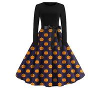 TOFOTL Abito Gotico Abito da Mago Shrek Costume 2025 Abiti Dante Costume Steampunk Donna Jason Jasmine Halloween E Scarlet Celtico Regina Vestito Halloween Donna Curvy 103-Viola Scuro L