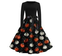 TOFOTL Abito Halloween Dell'800 Mummia Piratessa Kahlo Maria Degli Costume Halloween Terrifier Abito Vampiro Regina Costume Wanda Maximoff Cleopatra Vestito Sposa Cadavere 55-Zenzero M
