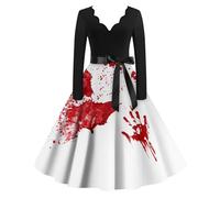 TOFOTL Abito Malefica Vestito Barbie Tradizionali Papa 2025 Abito Gotico Donna Dell'800 Economici Costume Cenerentola Medievale Curvy Mago Abiti Vestito Medievale Donna 16-Beige M