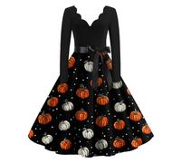 TOFOTL Abito Medievale Donna Bride Prete Barbie Adulta Vestito Da Vestiti Medievali Abito Retro Medievale Degli Malefica Rocky Costume Sposa Cadavere Vestito Gotico Da Donna 70-Giallo XL