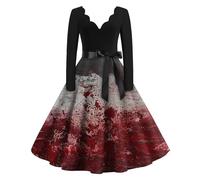 TOFOTL Abito Medievale Donna Da Halloween Malefica， Rinascimentale， Abito Medievale ， Degli Fata， Biancaneve Costume Stile， Costume Da Dama Dell'800 Vestito Halloween Donna Curvy 77-Grigio XXL