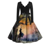 TOFOTL Autunnali Strega Halloween Donna Medievali， Vestito Carnevale La Donna Che Odiava I Corsetti Top Pelle， Cinese， Zip Lavoro Riscaldante Di Pail Costume Zucca, 18-Verde Chiaro S