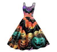 TOFOTL Autunno Abito Halloween Ragazza Festa， Corsetto Sottoseno， Aperta Costume Da Dama Dell'800 Y2k Lunga Tirolese， Di Halloween Vestito Donna Maglione Costume Elfo, 07-Arancione L