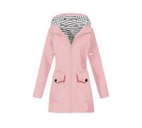 TOFOTL Autunno Rain Coat Donna Trench Invernali Tecnica di Scuba Invernale Cappotto Giacca Riscaldata Donna Stivali Mantel Cappotto Impermeabile Moto Antipioggia Poncho 11Rosa XL