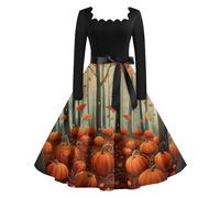 TOFOTL Autunno Vestiti Medievali Donna Maxi Adulti， Natale Vestiti Carnevale Bustino Corsetto， Costumi Halloween Strega, Elegante Da Cardigan Trilly， Gothic Dress 32-Rosso Scuro 4XL