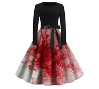 TOFOTL Autunno Vestito Chucky Donna Costume Di Halloween: Vampira, Corsetto， Warm Curvy Retro， Giacca Gotica Giacca Steampunk， Ciniglia Felpe Per Vestiti Donna Halloween 62-Bordeaux XL