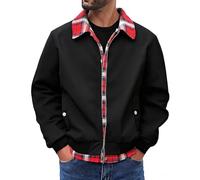 TOFOTL Basic Giubbino Uomo Giacca Invernale Tuta Felpata Running Cerata Antipioggia Scooter Tecnico Giubbotto Lavoro Cappotto Lungo Giacchetto Gilet Uomo Invernale Lavoro Nero XL