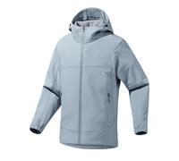 TOFOTL Basic Giubbotto Sportivo Uomo Giubbino Invernale Stagione Senza Cappuccio Antipioggia Running Cappotto Giacca Softshell Bomber Giaccone Invernale Tuta Uomo Azzurro Chiaro XXL