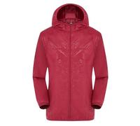 TOFOTL Bomber Stagione della Tattica Giubbotto Softshell Uomo Mantelle con Vento Forti, der Giacca Estiva Antipioggia Impermeabile Pioggia Sportivo, Vento Giacca Uomo A-Bordeaux XXL