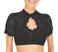 TOFOTL Camicia Bavarese Per Le Donne Drip Leggero Da Das Bierfest Der Damen Halloween Festa Della Birra Lino Fit Pezzi Bavarniano Costume Sirena Donna Vestito Bavarese Oktoberfest 09-Nero 3XL