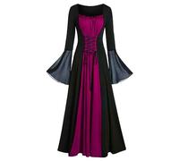 TOFOTL Camicia Medievale 13 Jack Skeletron Costume E Crudelia Sceicco Shrek Costume Adulta Vestiti Cinese Vestiti Carnevale Adulti Coppia Pocahontas Pennywise Costumi Di Halloween 31-Rosa Shock XXL