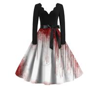 TOFOTL Camicia Medievale Sposa Cadavere Costume Dracula Coppia Carnevale Papa Halloween Degli Cinese Vestito Horror 13 Vestito Dracula Adulto Jack Costume Diavolo Donna 77-Bianco M