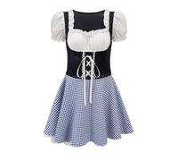 TOFOTL Cappello Bavarese Vintage Lino Eventi Speciali Leggera Birra Poretti 4 Luppoli Bavarese, Set Cappello Birra Costumi Dirndl Di Festa Popolare Traspirante Oktoberfest Vestito 25-Blu XL