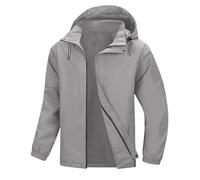 TOFOTL Cerata Giubbotto Uomo Invernale Impermeabile Antipioggia Uomo Accessori Primavera Militari Poncio con 100 Halloween Giubbotto Abbigliamento Moto Giacca 5Grigio Chiaro M