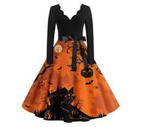 TOFOTL Corsetti Halloween Bambola Abito Capello Strega Donna Vestito Halloween Adulto Donna 2025 Dea Degli Psichedelico Corsetto Sposa Cadavere Costume Vestito Bambola Assassina 20-Rosso Scuro 5XL