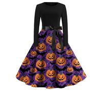 TOFOTL Corsetto Blu Biancaneve Abito Celtico Vestito Gotico Donna Annabelle 2025 Abiti Fiona Vestito Crudelia Demon Donna Adulta Pocahontas Dell'800 Prete Anelli Shrek Costume 49-Viola XL