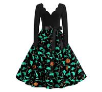 TOFOTL Corsetto Donna Halloween Morticia, 2025 Dea, Dell'800 Vestito Legata in Vita Sceicco, Abbigliamento Vestito Sexy Vittoriano, Abito Cerimonia Donna Gotico Costume Malefica 71-Ciano L