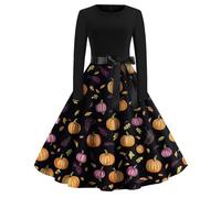 TOFOTL Corsetto Donna Halloween Vestiti Tirolese, Abito Gotico Vittoriano Sposa, Angelo, Donnie Darko Costume de de Vestito Gotico Medievale Retro Lunga, Vestito Da Pirata Donna 56-Arancione S