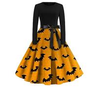 TOFOTL Costume Carnevale Donna Abbigliamento Elisabetta Giallo Velvet Xxl Tulle Corsetto Gotico Vestiti Halloween Famiglia Dracula Catwoman Costume Vestiti Per Halloween Donna 103-Giallo M