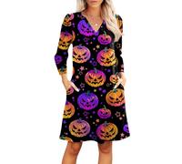 TOFOTL Costume Carnevale Maria Cocktail Vestiti Cenerentola Estivo Vita Abito Medievale Da Da Curvy Gonna Tulle Halloween Donna Costume Halloween Gotico 13 Vestito Gotico Donna 95-Viola Scuro L