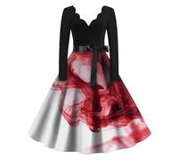 TOFOTL Costume Cenerentola Bambola Assassina Costume Sceicco 2025 Vestito Carnevale Raven Kahlo 13 Annabelle Mummia Cleopatra Abito Medievale Vestiti Vestito Gotico Donna Halloween 75-Bianco M