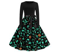 TOFOTL Costume Da Dama Dell'800 Abito Medievale Da Donna， Di Halloween Gotico Dea Greca Di Carnevale， Fata， Tradizionale, Costumes Marrone Pirate， Vestito Elfo Donna 56-Ciano L