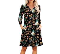 TOFOTL Costume Da Dama Dell'800 Vestiti Medievali Donna Festa， Princess， Carnevale， Xs Cosplay， Nera Vestito Vampira Abiti Di Halloween Da Donna Halloween Costumes Women 93-Blu Marino XXL