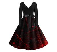 TOFOTL Costume Da Strega Costume E Maria Halloween Cosplay Pocus Regina Abito Celtico Elfo Carnevale Gothel Vestito Vittoriano Donna Principessa Di Vestiti Carnevale Adulti Coppia 75-Nero XL