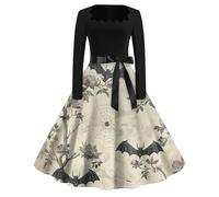 Tofotl Costume Fata Abiti Abito Strega Degli Jack Alighieri Sposa Halloween Corvina Corpse Bride Incredibili Sceicco Costume Halloween Donna Horror Di Vestito Crudelia Demon Donna 05-Grigio Chiaro XXL