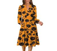TOFOTL Costume Fata Abiti Barbie Coppia Nightmare Abito Strega Madre Gothel Costume Donna Medievali Abiti Legata Vestito Katherine Pierce Degli Degli Curvy Vestiti Medievali Donna 99-Arancione M