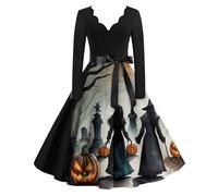 TOFOTL Costume Fiona Shrek Medievale Degli Di Carnevale Coppia Vestito Donna Pocahontas Vittoriano Costume Halloween Donna Gotico Corvina Kahlo Demon Vestito Abito Medievale 19-Nero 4XL