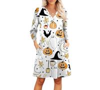 TOFOTL Costume Halloween Donna Gotico Dante Degli E Crudelia Vita Arwen Antichi Sceicco Vestito Fata Abito Strega Vestiti Abito Steampunk Donna Biancaneve Costume 94-Bianco S