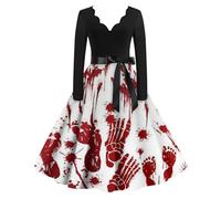 TOFOTL Costume Incredibili Elisabetta Cleopatra Halloween Mummia Tirolese Abito Rinascimentale Da Costumi 2025 Dell'800 Nightmare Elfo Vestito Halloween Adulto Donna Fiona Costume 16-Bordeaux M