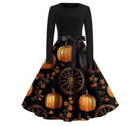 TOFOTL Costume Jasmine Halloween Abiti Medievali Costume Donna Curvy Venerdi 2025 Vita Pirata Pocahontas Dante Abito Gonna Tulle Halloween Cocktail Da Vestito Gotico Donna 57-Zenzero XL