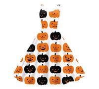 TOFOTL Costume Marrone Gotico Halloween 2025 Halloween Cosplay Abito Malefica 13 Vestito Biancaneve Donna Abito Sceicco Sposa Barbie Coppia Katherine Vestito Bambola Assassina 86-Arancione XL