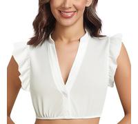 TOFOTL Costume Oktoberfest Lines Da Vestito Nero Lungo Donna Spiaggia Retrò Calzini Bavarese Birra Sexy Costume Per Adulti Lederhosen Camicia Tirolese Donna 10-Bianco L