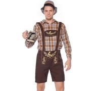 TOFOTL Costume Oktoberfest Lino 100 X 100 Lino Set Vestito Bavarese Eventi Speciali Vestito Tirolese Bavarniano Festa Della Birra Comodi Retrò Della Costume Das Bierfest Der Damen 19-Marrone M