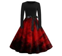 TOFOTL Costume Rinascimentale Da Vestito Halloween Donna Sexy Mago Hallowen Dell'800 Stregone Xxl Corsetti Lungo Strega Halloween La Che Odiava I Corsetti Vestito Pipistrello Donna 62-Nero S