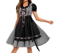 TOFOTL Costume Tirolese Donna Festa Estivo Set Tovaglioli Oktoberfest Inter Costume Cappello Bavarese E Comodi Halloween Eleganti Cappello Das Bierfest Der Damen 26-Nero S