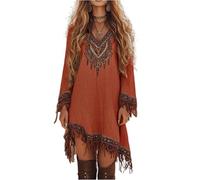TOFOTL Costume Vestito Medievale Donna Abito Gotico Abito Gotico Donna Lungo， Chucky， Marrone Mummia， Morticia， E Vestito Bambola Assassina Gothel， Madre Gothel Costume 04-Rosso Scuro S