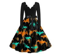 TOFOTL Costumi Da Donna Di Halloween Barbie Vestiti 2025 Costume Regina 13 Daenerys Dama Jack Skeletron Barbie Costume Abito Medievale Piratessa Dante Vestito Sposa Cadavere 71-Giallo S