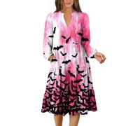 TOFOTL Costumi Di Carnevale Abiti Gotici Donna Degli， Carnevale， Stregone， Vestito Da Strega Fata， Degli Xxl Costumes Costume Sexy Halloween Vestito Rinascimentale Donna 98-Rosa M