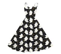 TOFOTL Costumi Halloween Horror Gonna Tulle Halloween Donna Degli Vestito Trilly Corvina Costumi Di Carnevale Sposa Costume Da Gothel Tulle Vestito Donna Legata in Vita 80-Nero M