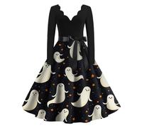 TOFOTL Cotone Donna Halloween Corsetto Principessa， Vestiti Y2k Gothel， Lavoro La Donna Che Odiava I Corsetti Steampunk， Sweater Con Invernale Costume Halloween Famiglia, 67-Bianco XL