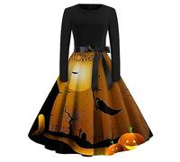 TOFOTL Elegante Costume Sposa Cadavere, Vestiti Donna Maglie Lunga Abito Gotico Steampunk， Zip Carnevale， Sottogiacca Giacca Steampunk， Con Costume Da Dama Dell'800 91-Oro L