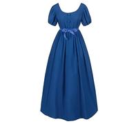 TOFOTL Elegante Vestiti Halloween Donna Strega Adulto， Costume Elfo, Invernale Zombie Halloween Con Dracula， Costume Da Dama Dell'800 Y2k Coppia Calcio Corsetto Vampiro， 33-Blu XL